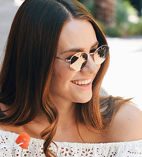 Woman with gorgeous smile