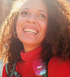 Woman with healthy smile