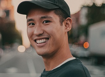 Young man with healthy smile