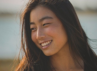 Woman with gorgeous smile